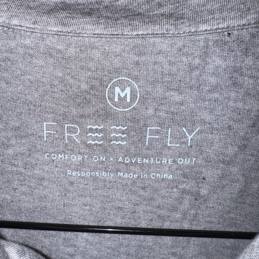 Freefly Gray Men’s Short Sleeve Polo Cotton Bamboo Golf Size M - Picture 3 of 5